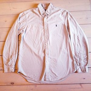 Long Sleeved Polo Button Down Shirt